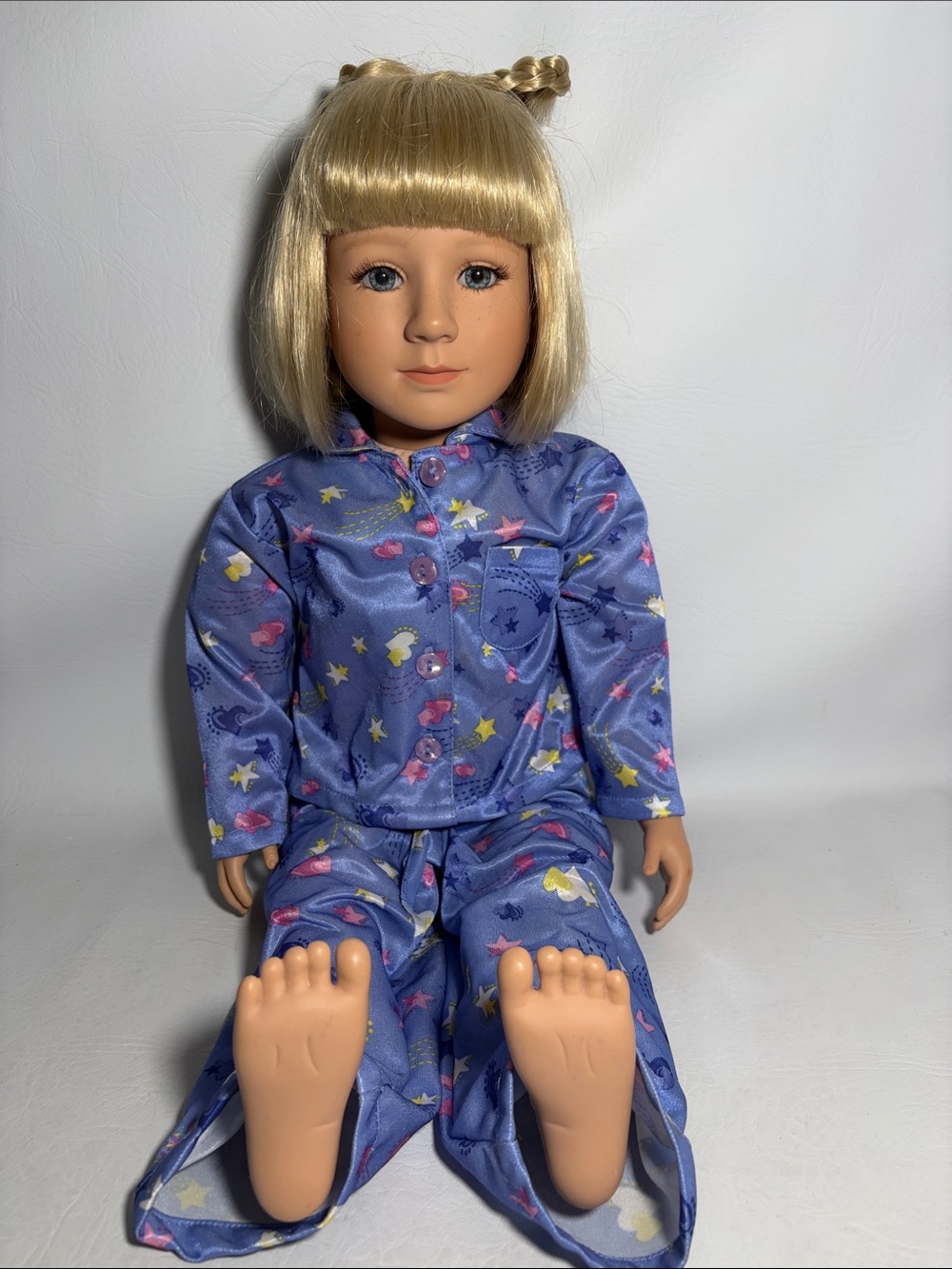 My Twinn Doll 2001 Retired Collectible with Blond Hair Blue Eyes 23" Tall VTG